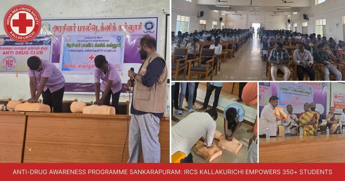 Anti-Drug Awareness Programme Sankarapuram: IRCS Kallakurichi Empowers 350+ Students