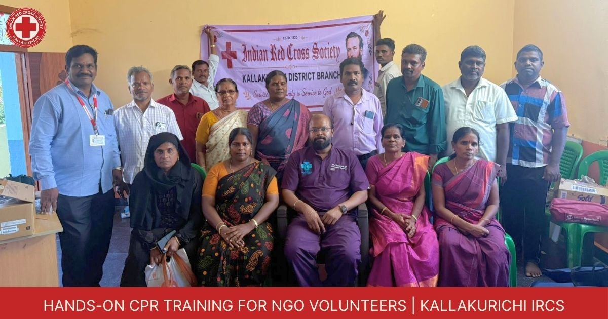Hands-on CPR Training for NGO Volunteers | Kallakurichi IRCS
